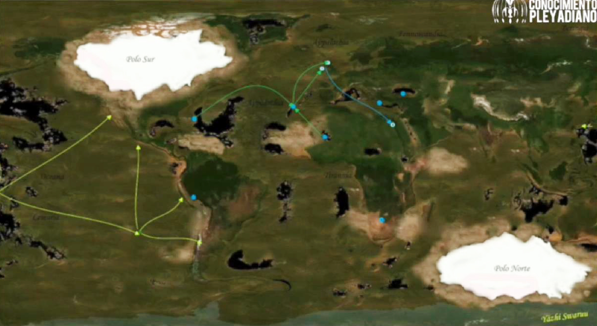 Yazhi Swaruu's prediluvian map of Earth
